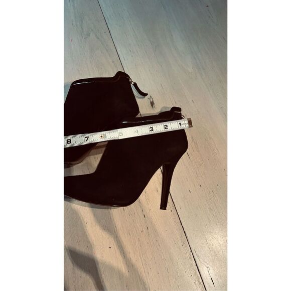 GIUSEPPE ZANOTTI BLACK SUEDE GREEK 105MM POINTED TOE ANKLE BOOTS SZ 8.5 - Picture 15 of 15